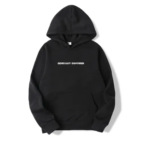 Hoodie Front Print - Generaly Confused