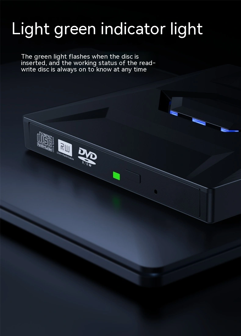 External Optical Drive Multi-function Dvd Burner Type-c Usb30 Dual Interface TF Card Reader Mobile Optical Drive