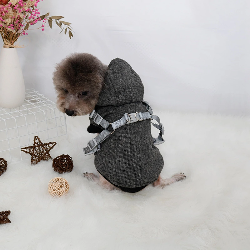 Thickened Pet Sweatshirt With Chest And Back