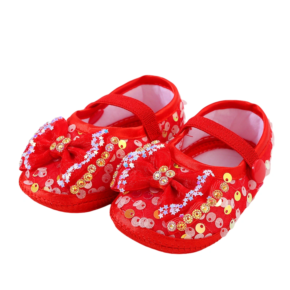 Baby Girls Princess Shoes, Shiny Sequins Non-slip First Walker Shoes