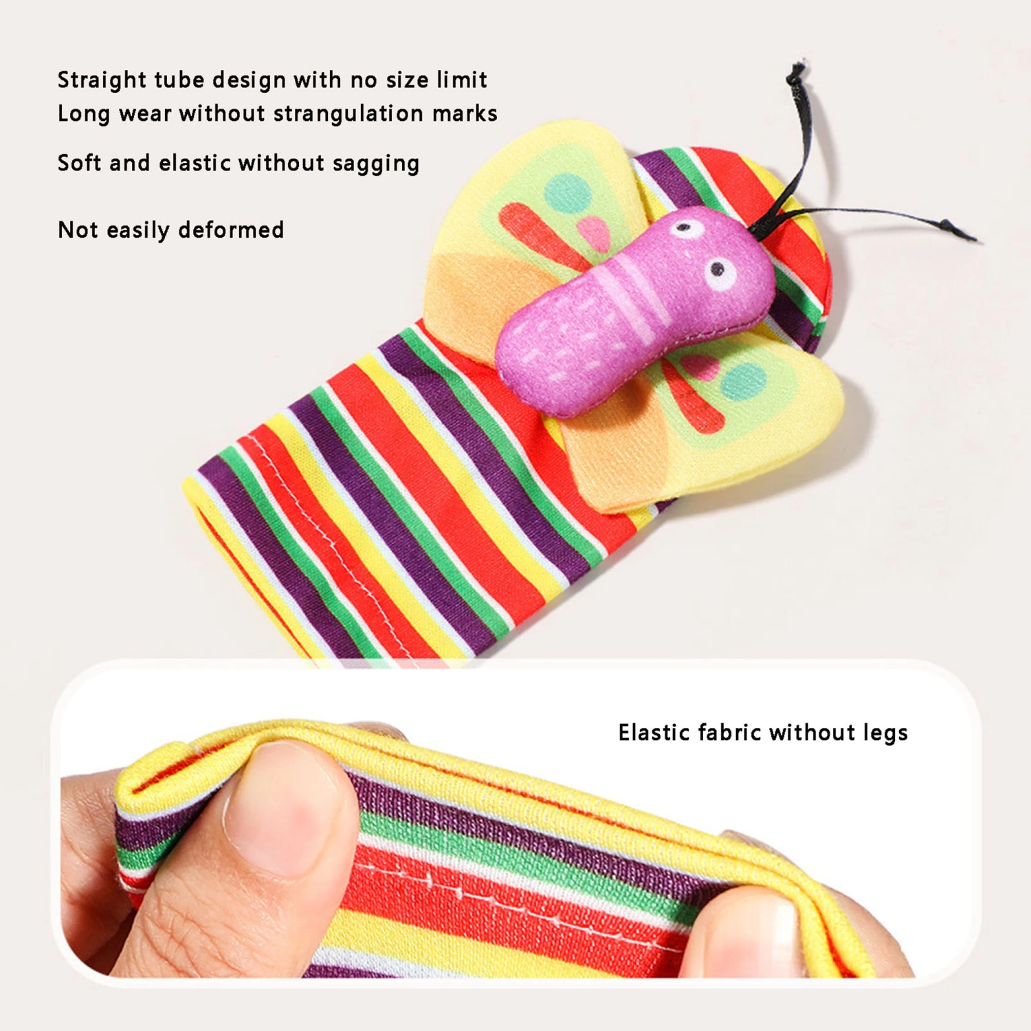 Baby Wrist Rattles Foot Finder Socks Set, Infant Sensory Toys