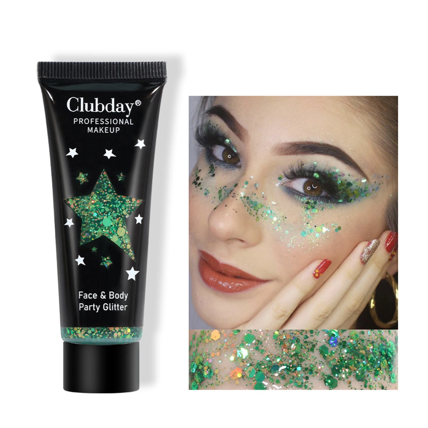 Body Glitter Gel Sequins Glitter Liquid Eyeshadow Face Rave Glitter