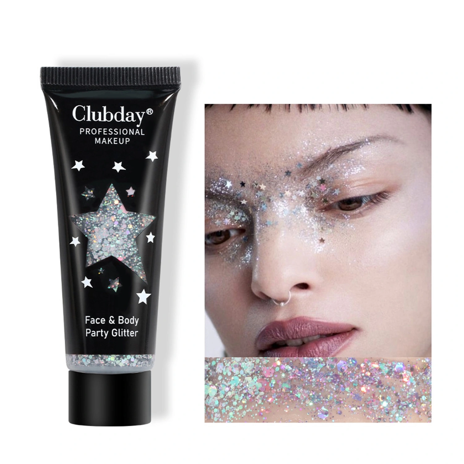 Body Glitter Gel Sequins Glitter Liquid Eyeshadow Face Rave Glitter