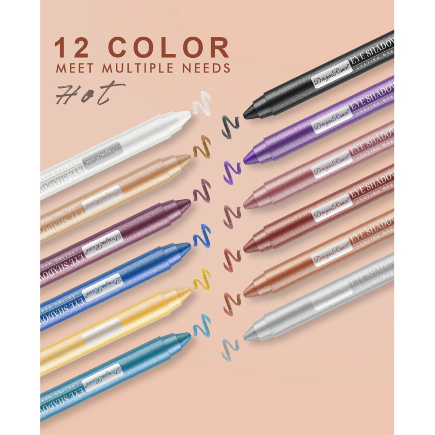 Eyeshadow Stick, Shiny Eyeliner Pen Lying Silkworm Makeup Cosmetics