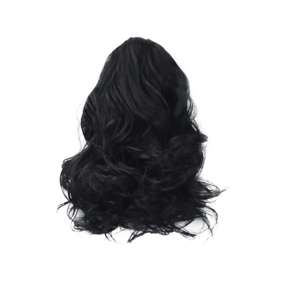 Women Wavy Ponytail Extension Natural Soft Bouncy Hairpiece Wig