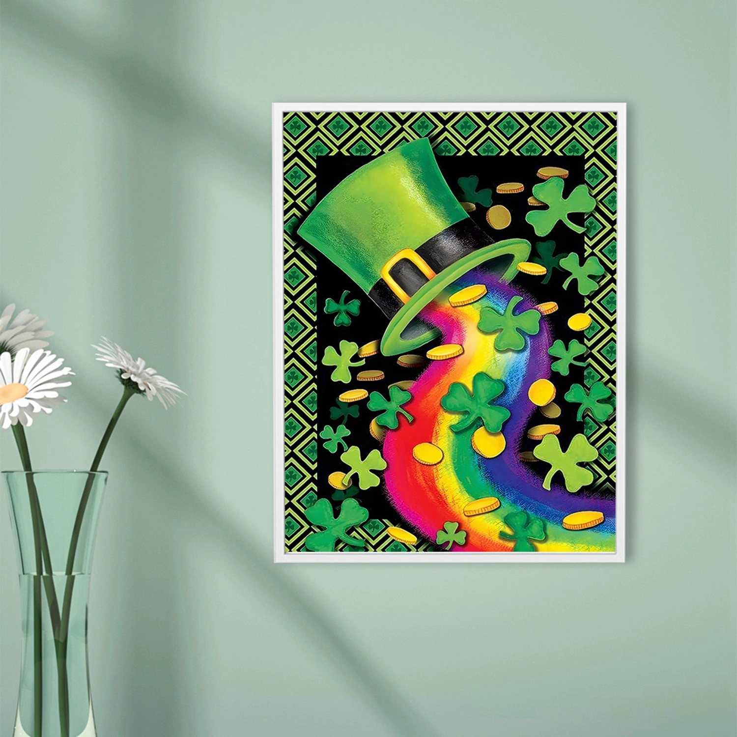 5D DIY Diamond Painting Kits Shamrock Hat Full Drill Dots Art Kit