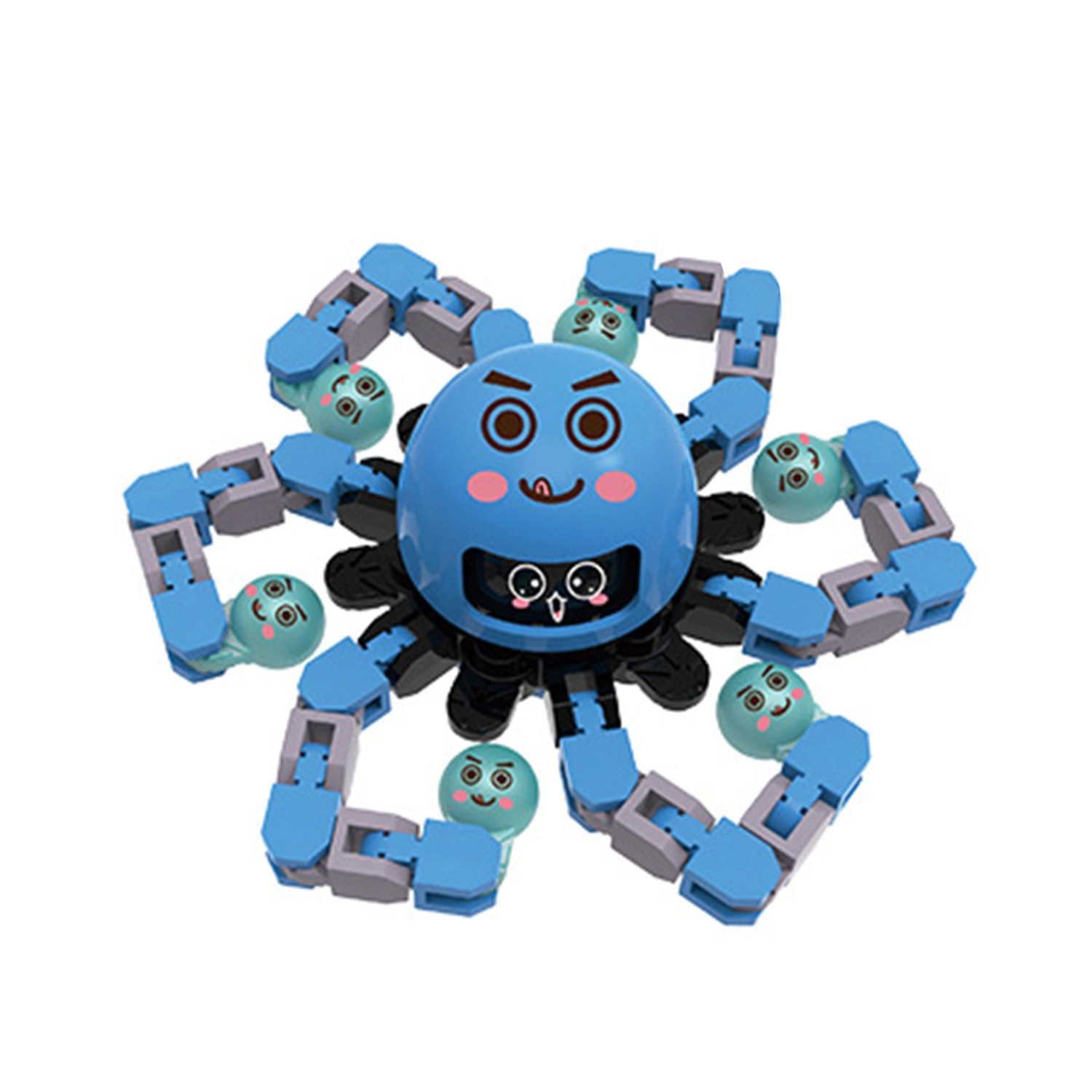 Fidget Spinner Toy, DIY Luminous Changeable Face Expression Robot