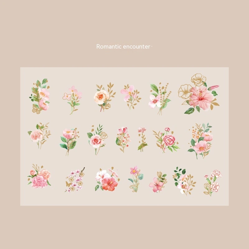 Light Picking Flower Pet Stickers Roaming Dream Series