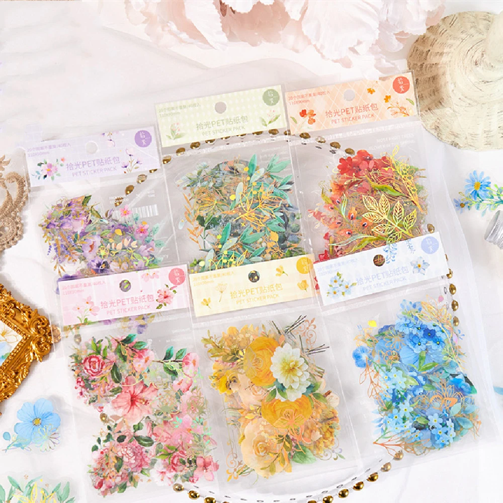 Light Picking Flower Pet Stickers Roaming Dream Series