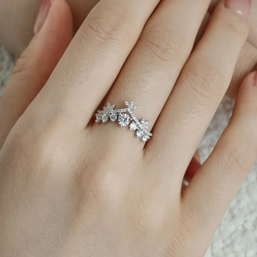 Japanese And Korean-style Light Luxury S925 Sterling Silver Ring