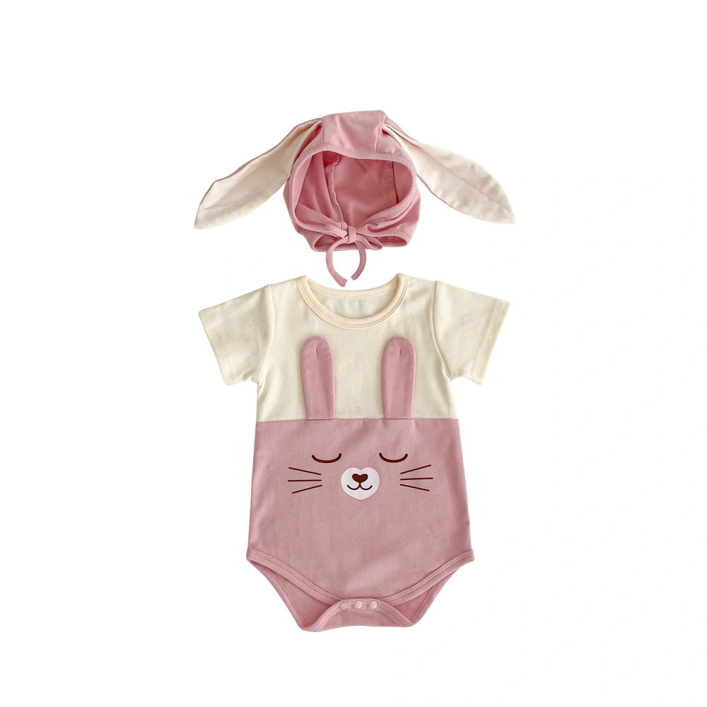 Baby Girls Boys Rompers Easter Clothes Rabbit Bodysuits with Hat