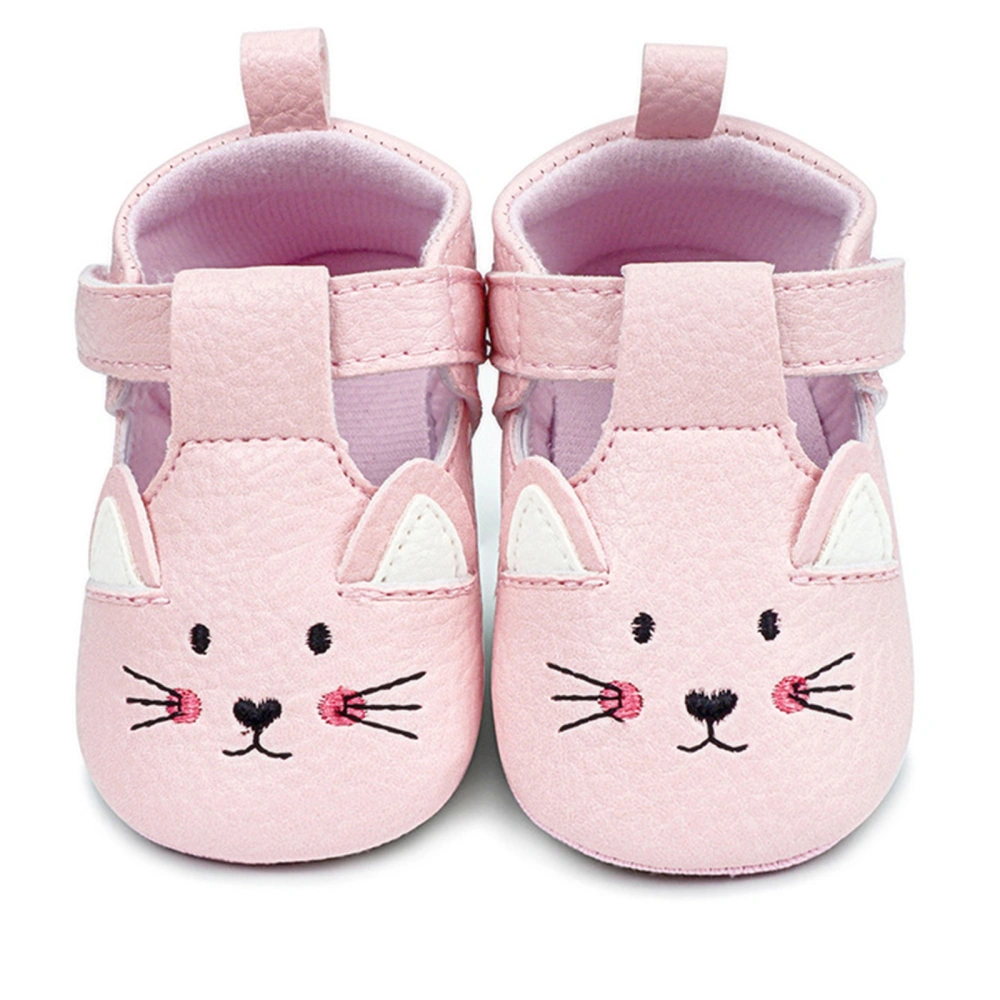 Baby Girls Cute Moccasinss Cartoon Cat Pattern PU Leather Flats Shoes