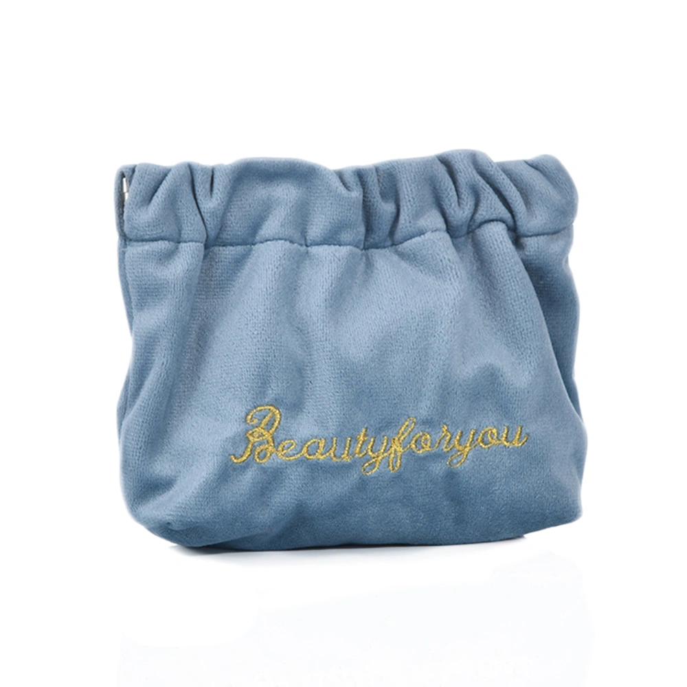 Mini Storage Bag, Soft Coin Purse Embroidery Portable Lipstick Pouch