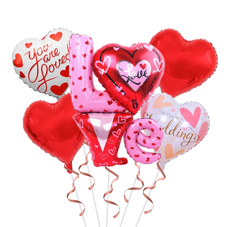 Balloon Valentine's Day Heart Shaped Aluminum Film Balloon Marriage