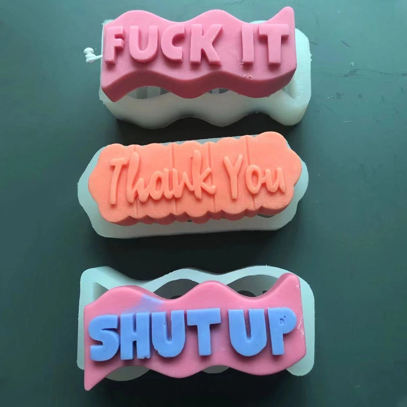 DIY Three-dimensional Letter Wave Candle Soap Mould