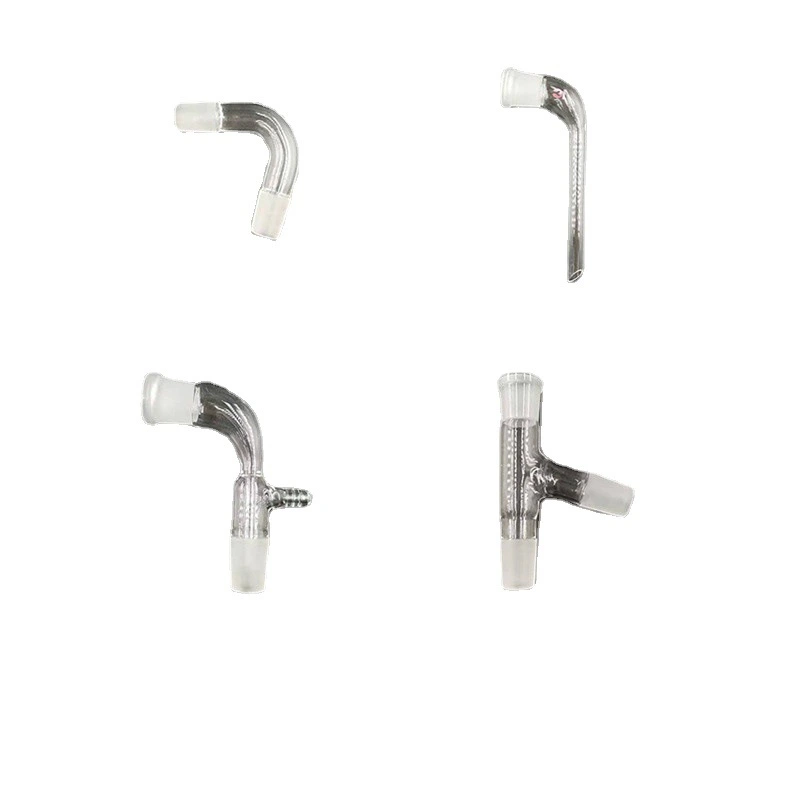 Vacuum Glass Tail Frosted Distillation Head Elbow