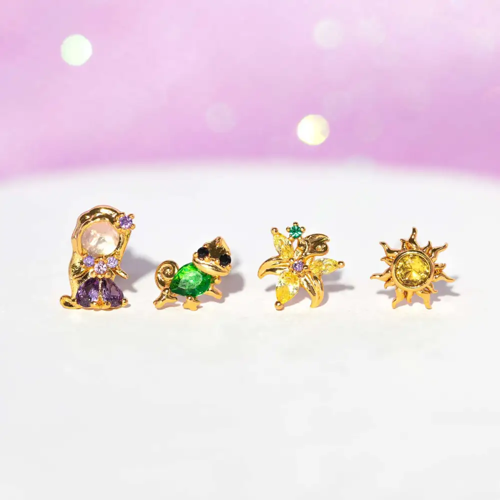 Cute Dreamy Micro Zircon Inlaid Ear Studs