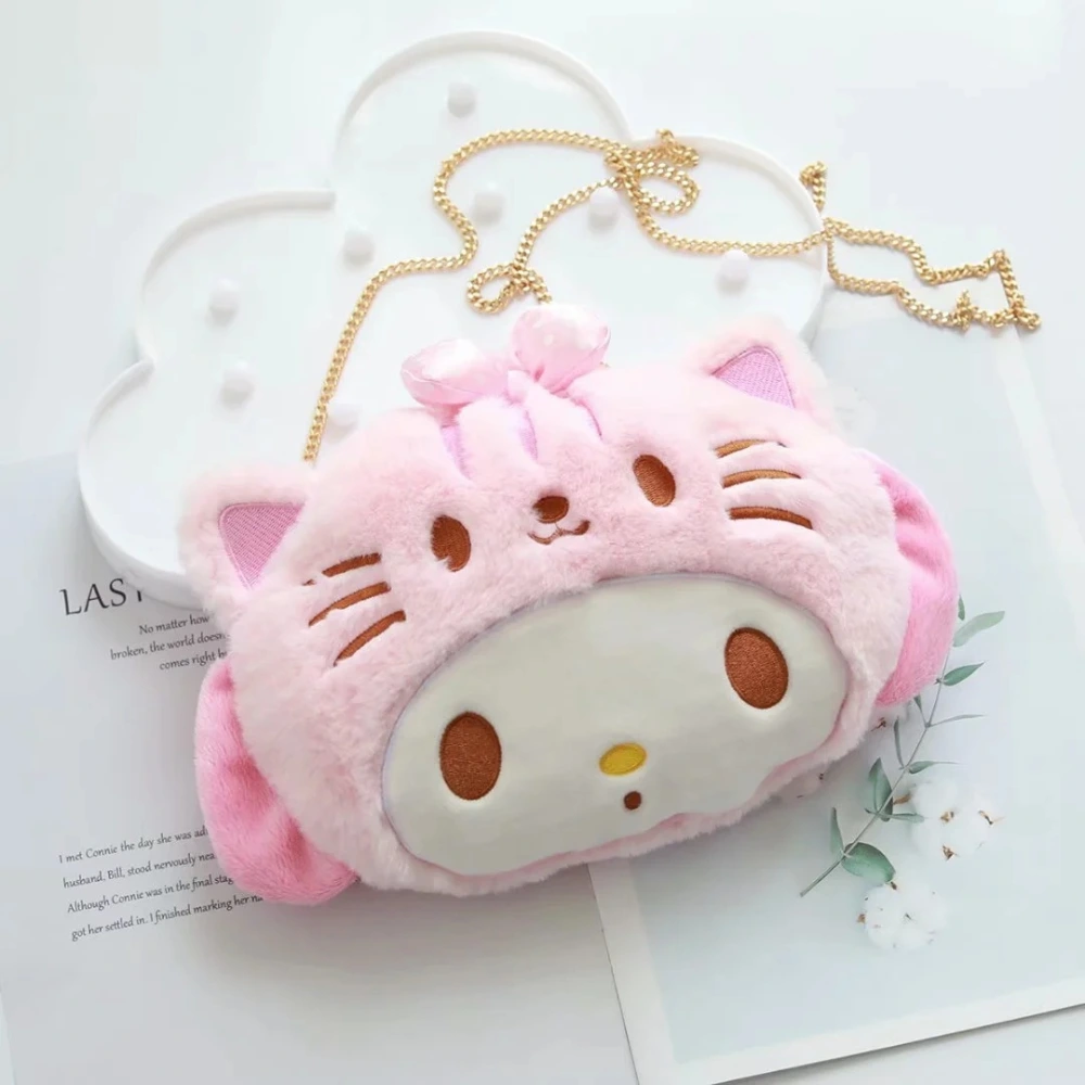 Cute Animal Plush Bag Lady Shoulder Bag Cell Phone Bag