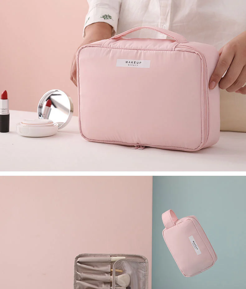 Portable Cosmetics Net Red Toiletries Bag
