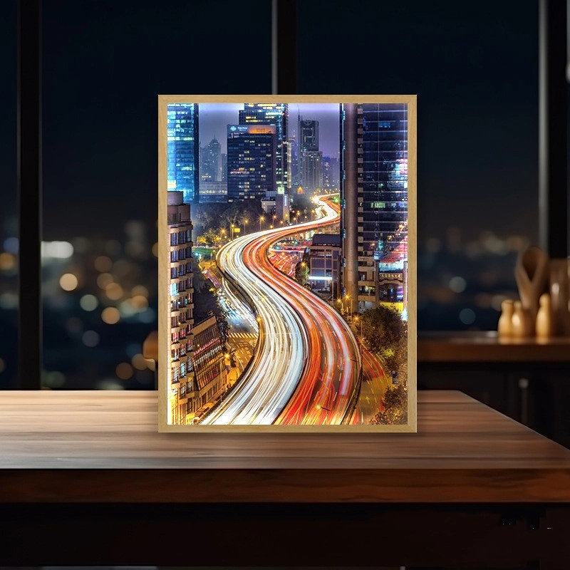 City Night View Landscape Painting Bedroom Bedside Room Light Painting