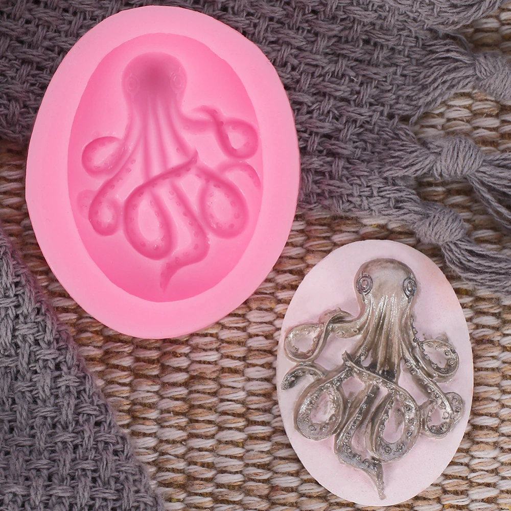 Western Baking Octopus Fondant Silicone Mold