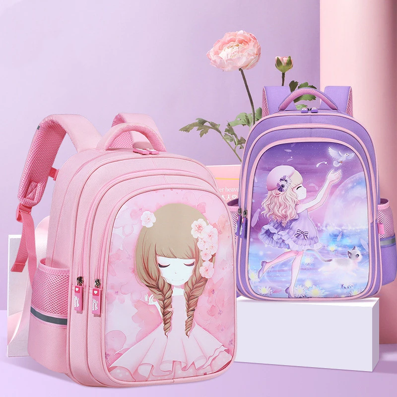 Children's Schoolbag Primary School Student Female Grade One To Grade Three To Grade Six Grade Two Girls' Backpack