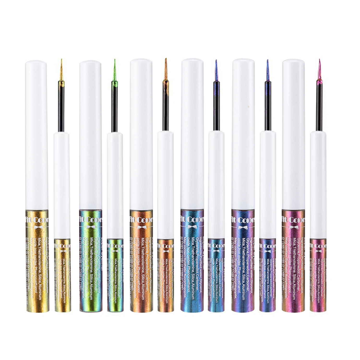 Liquid Glitter Eyeliner Set Highly Pigmented Color Changing Eye Shadow