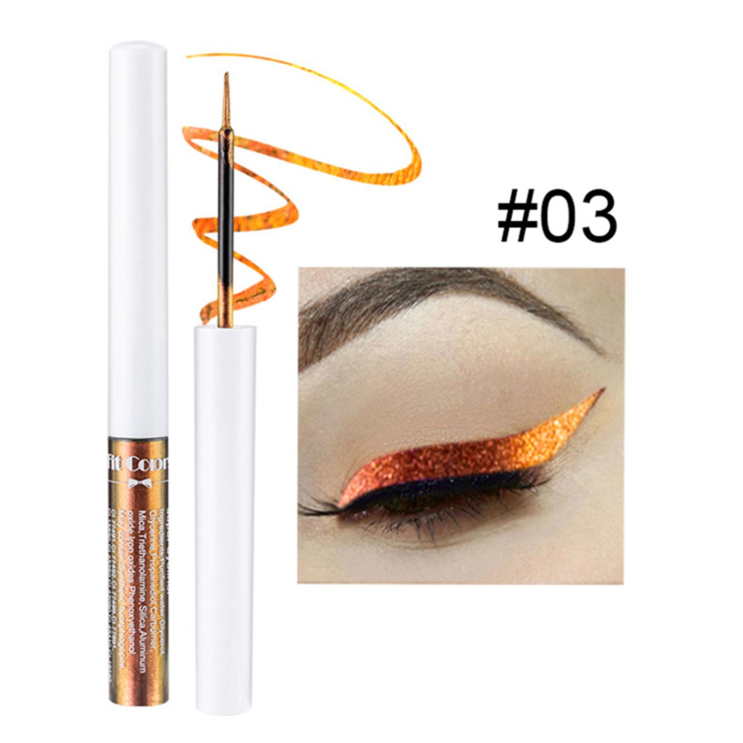 Liquid Glitter Eyeliner Set Highly Pigmented Color Changing Eye Shadow