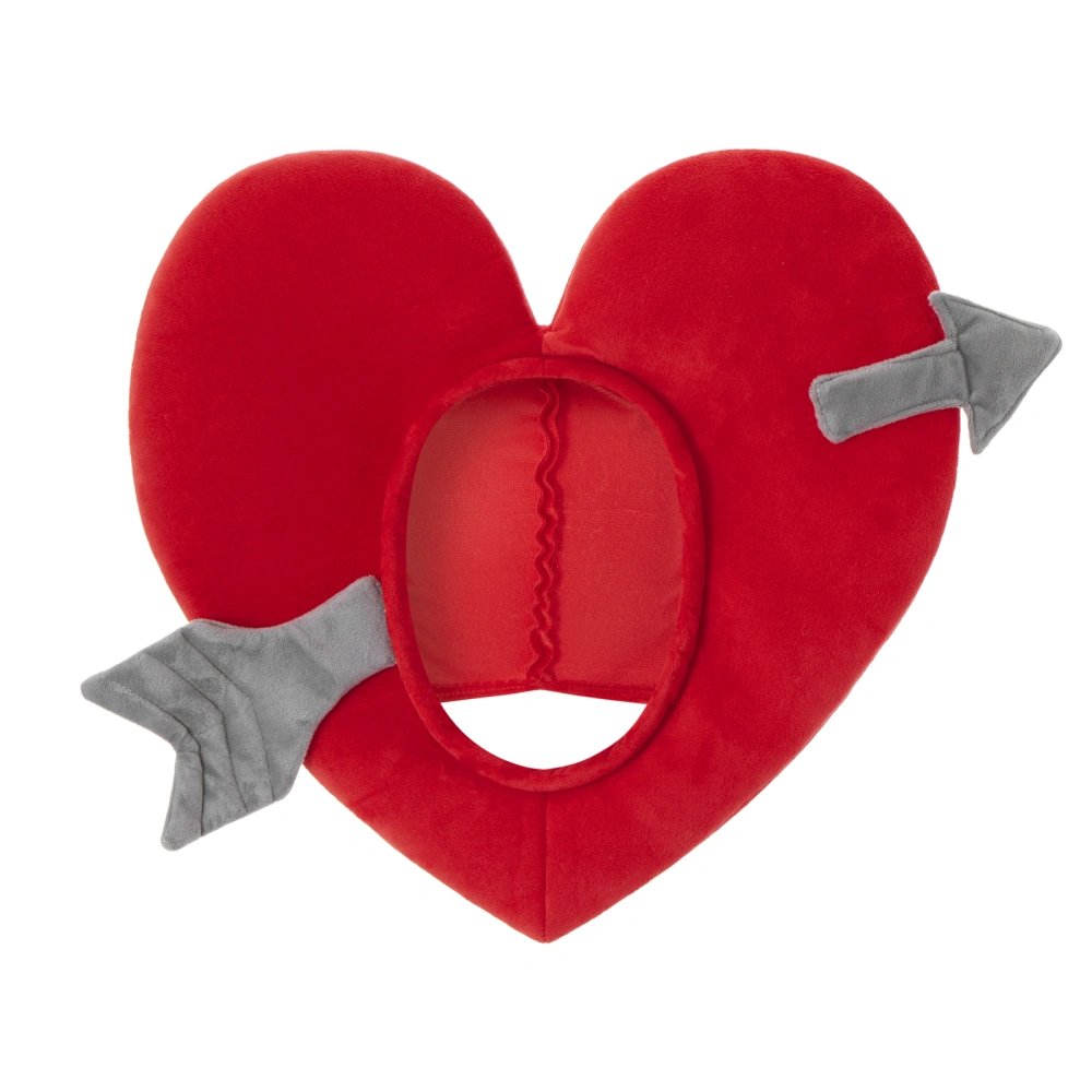 Cute Heart Headgear for Women, Red Cosplay Party Caps Photo Props