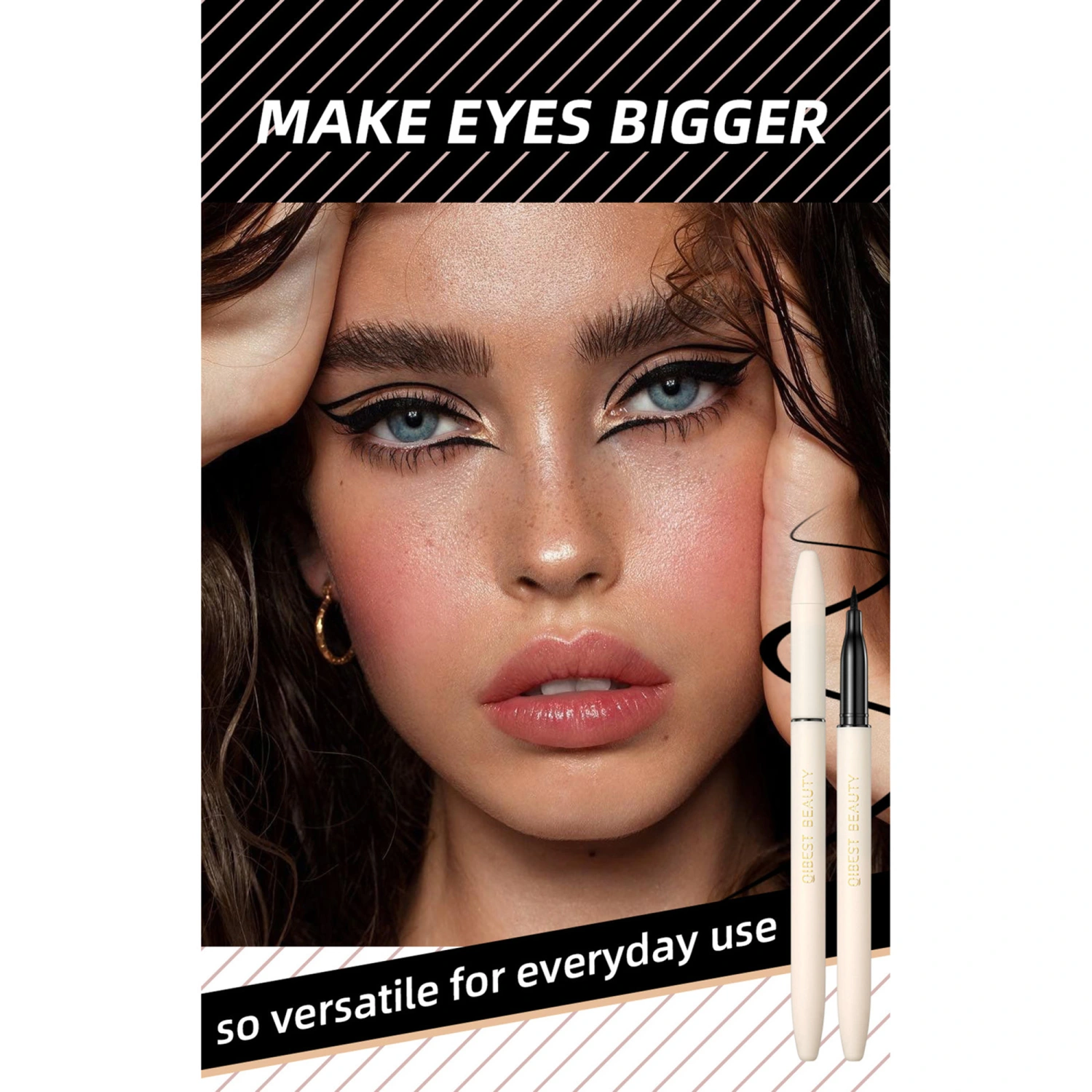Long Lasting Eye Liner Pen, Smudge Proof and Sweat Proof for Women