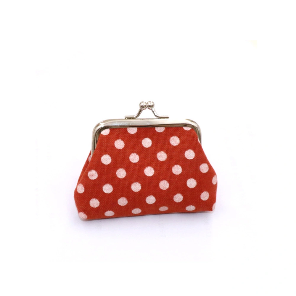 Girls Coin Purse, Dots Print Soft Pouch Portable Mini Storage Bag