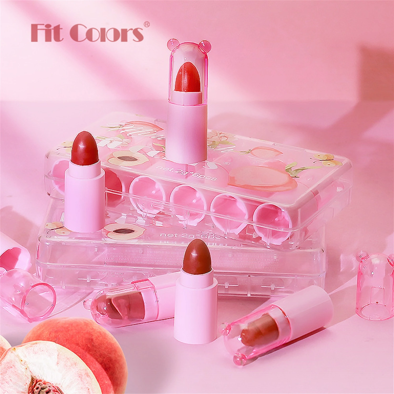 6 Colors Makeup Kit, Shiny Makeup Eyeshadow Matte Lipsticks Blush