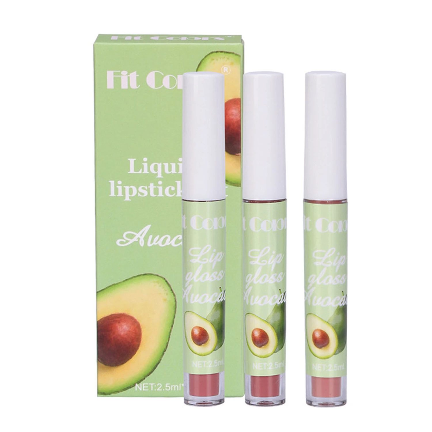 3 PCS Lip Glosses Set, Fruit Flavored Non-Stick Cup Matter Lip Oil 