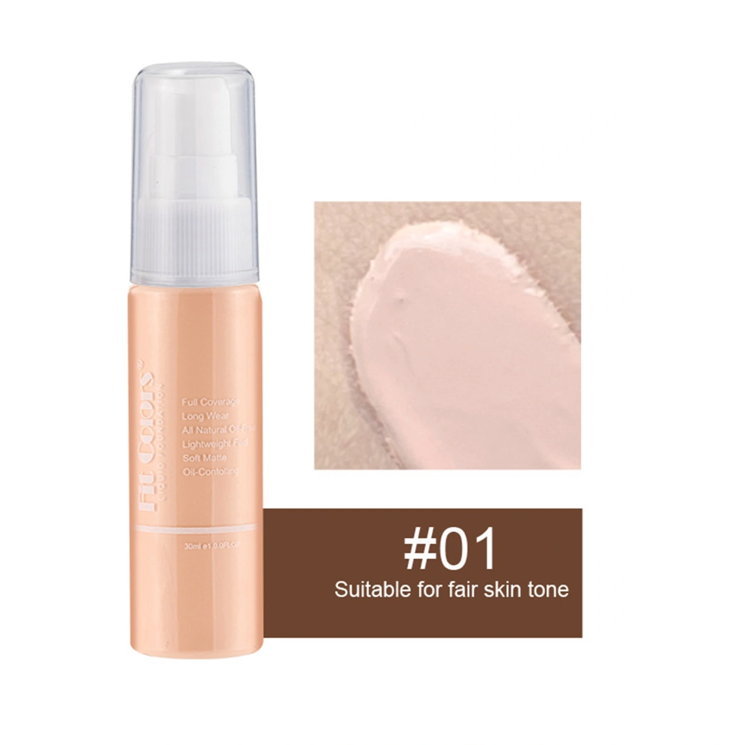 Matte Concealer Liquid Foundation, Full Coverage Face Makeup