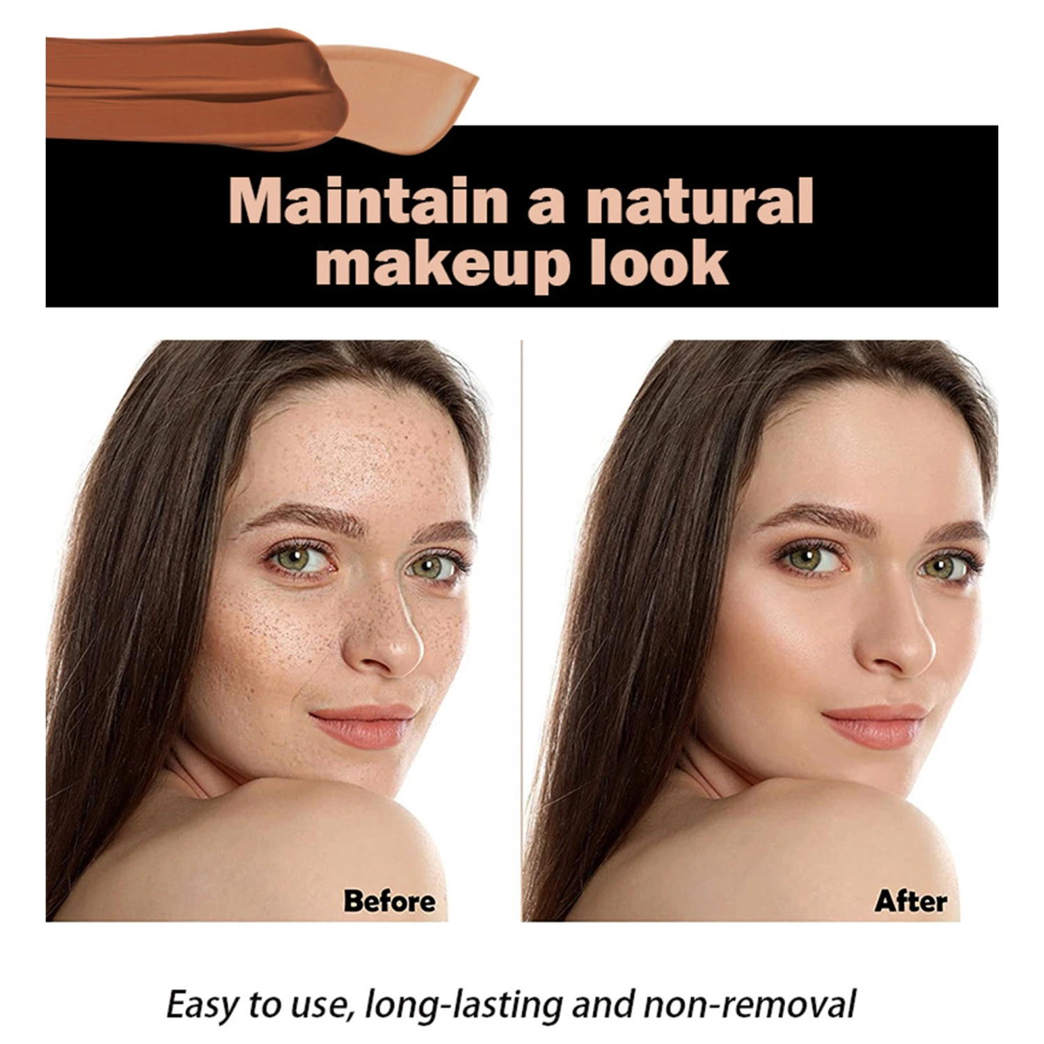 Matte Concealer Liquid Foundation, Full Coverage Face Makeup