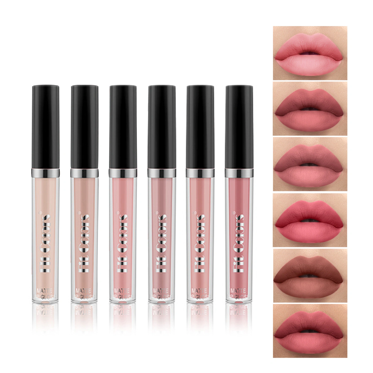 Women Non-Fading Non-Stick Cup Long Lasting Matte Liquid Lipstick Set