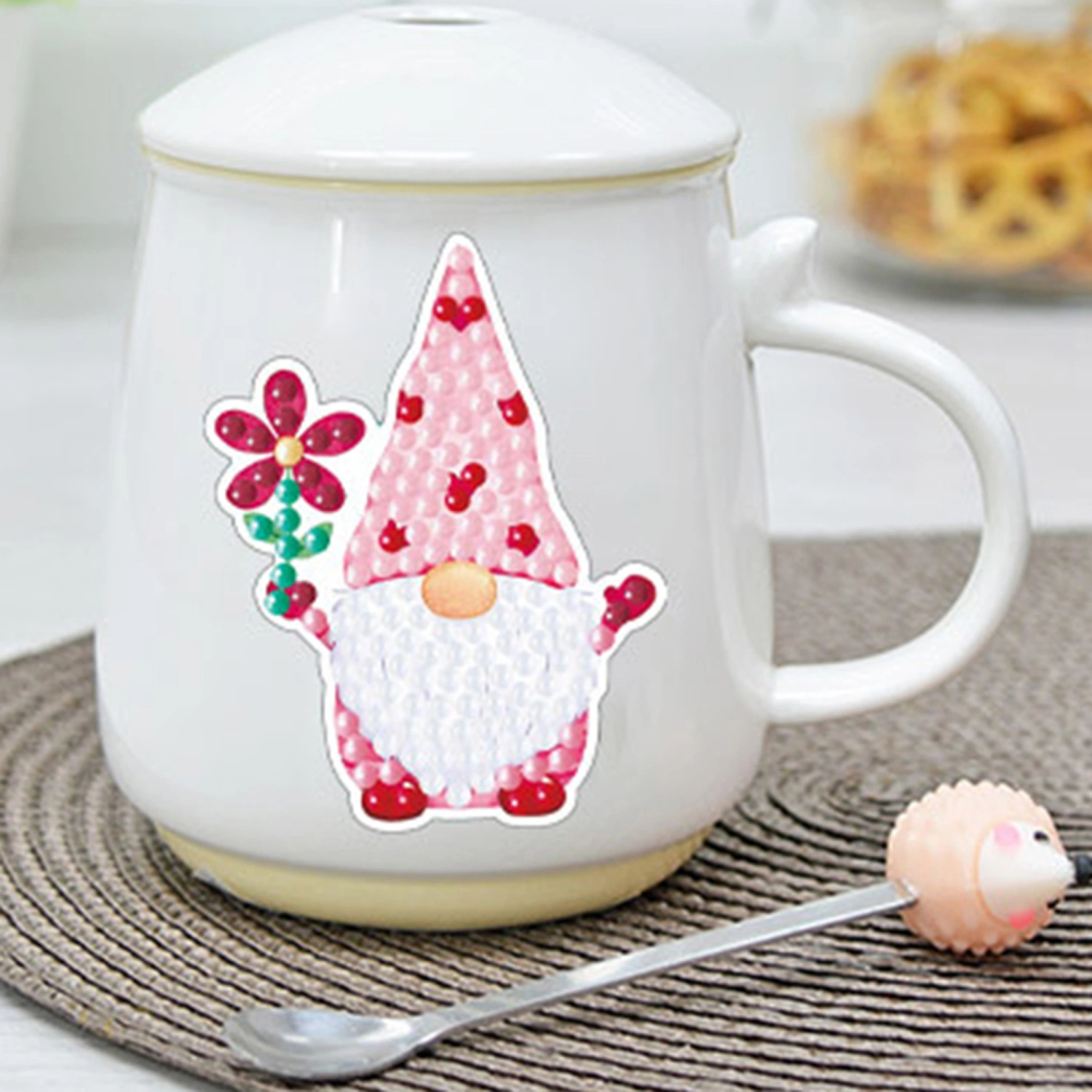 19Pcs Valentine's Day Gnome Diamond Painting Kits Stickers DIY Art