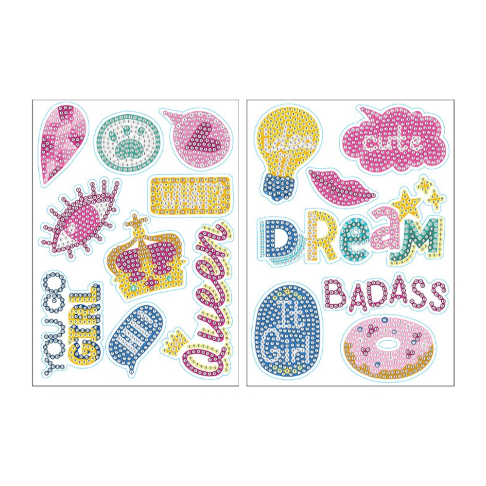 Kids Diamond Painting Stickers Kits, Cake Symbol Diamond Art Crafts