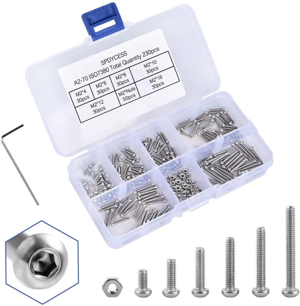 Combination Suit 304 Stainless Steel Semicircle Head Inner Hexagon Screw