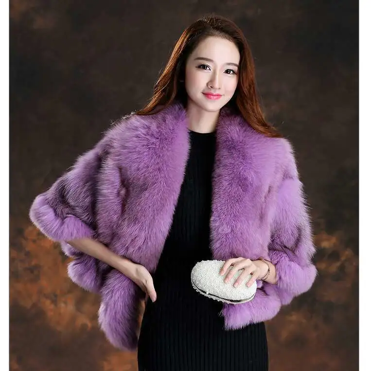 Autumn And Winter Fox Fur Leather Fur Coat