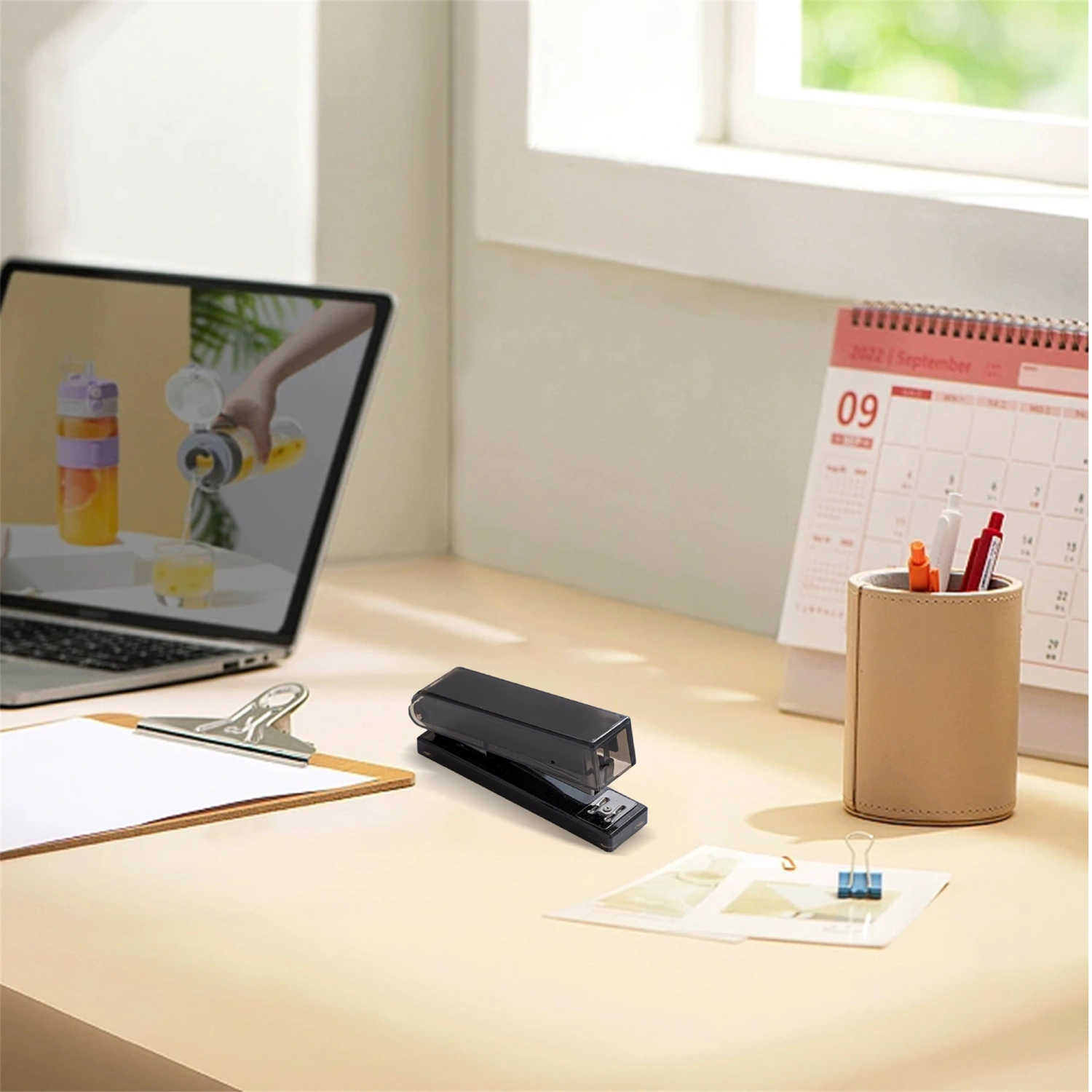 Clear Acrylic Stapler, Desktop Stapler, Modern Desk Accessory