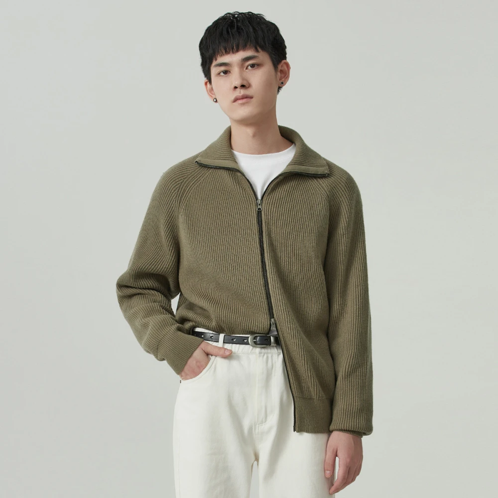 Thickened Knitting Sweater Men's Anti-Pilling Loose Cardigan Coat