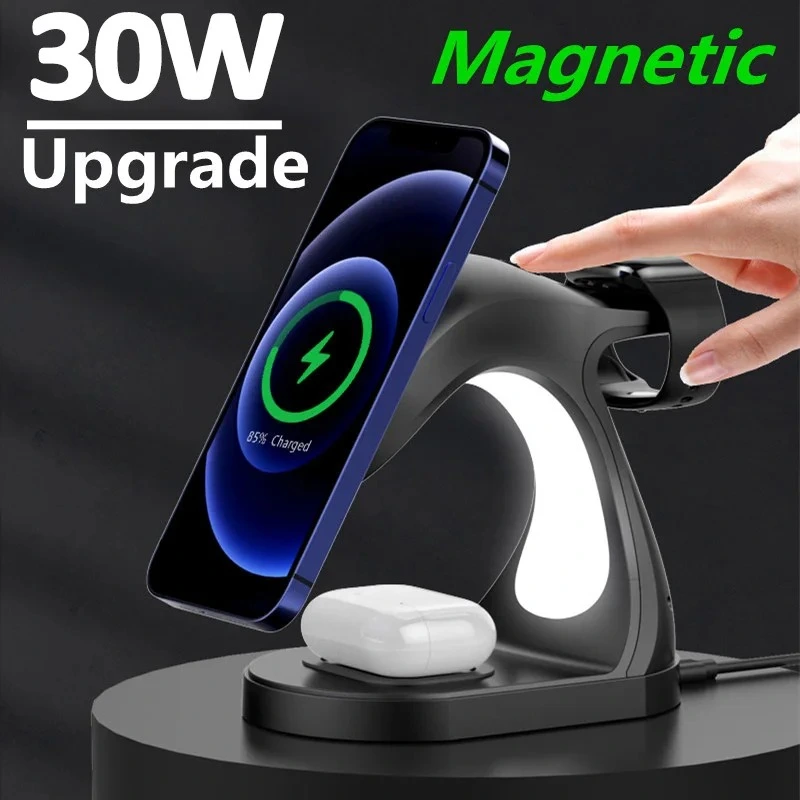 Fast Four In One Magnetic Wireless Fast Charger