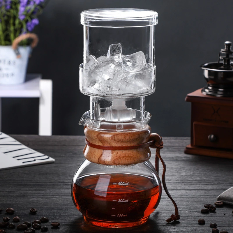 Handmade Glass Integrated Coffee Pot For Household Use