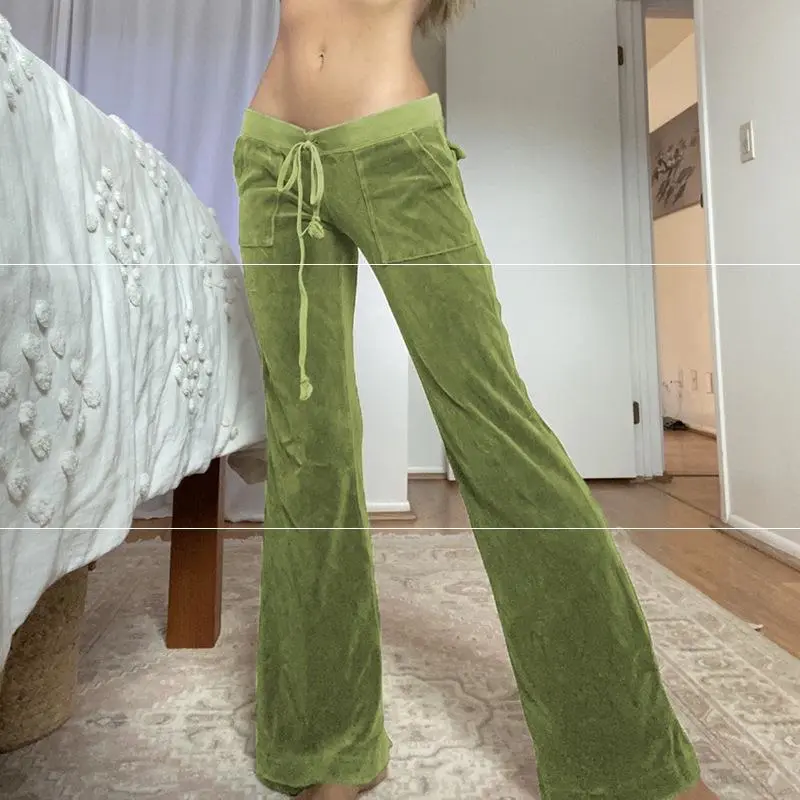 Micro Flared Pants Suit Two-piece Women's Clothing