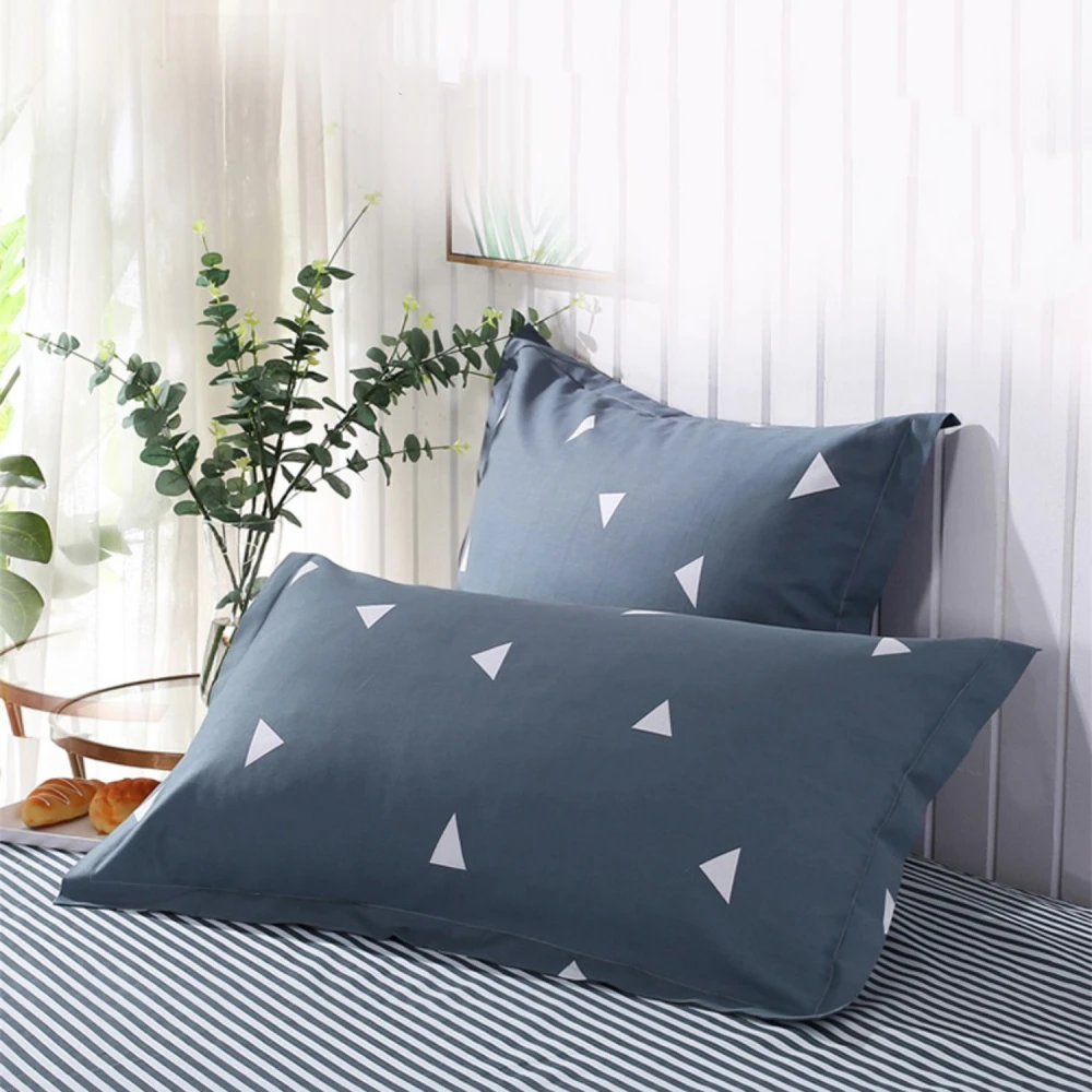 Fashion Simple Printed Cotton Pillowcase