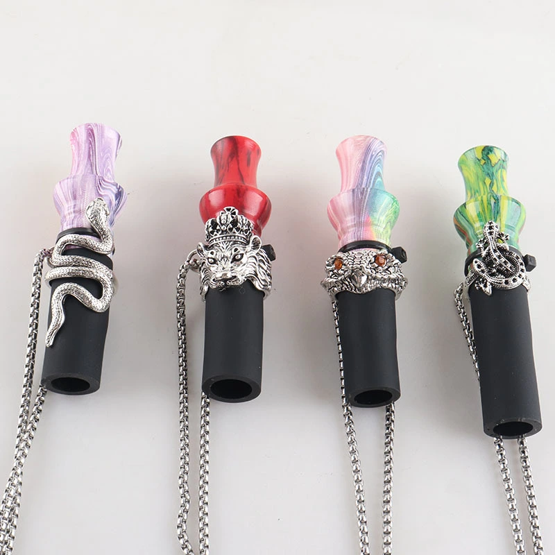 Hookah Accessories Metal Lanyard Resin Cigarette Holder