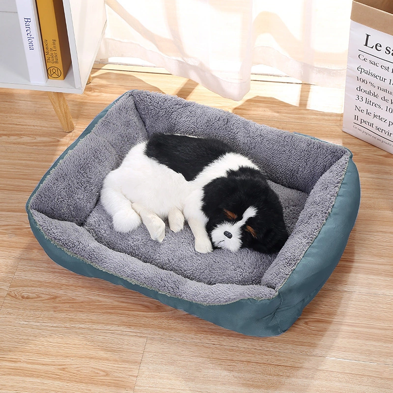 Cat And Dog Kennel Warm Plush Removable And Washable Bamboo Charcoal