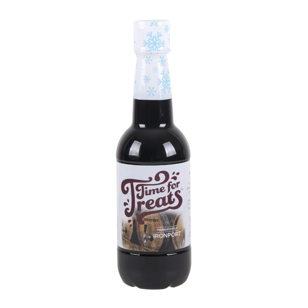 Flavored Syrup for Snow Cones, Homemade Sodas, Cocktails, Coffee, Baking and More - Time For Treats 16.9 Fluid Ounce Bottle (Ironport)