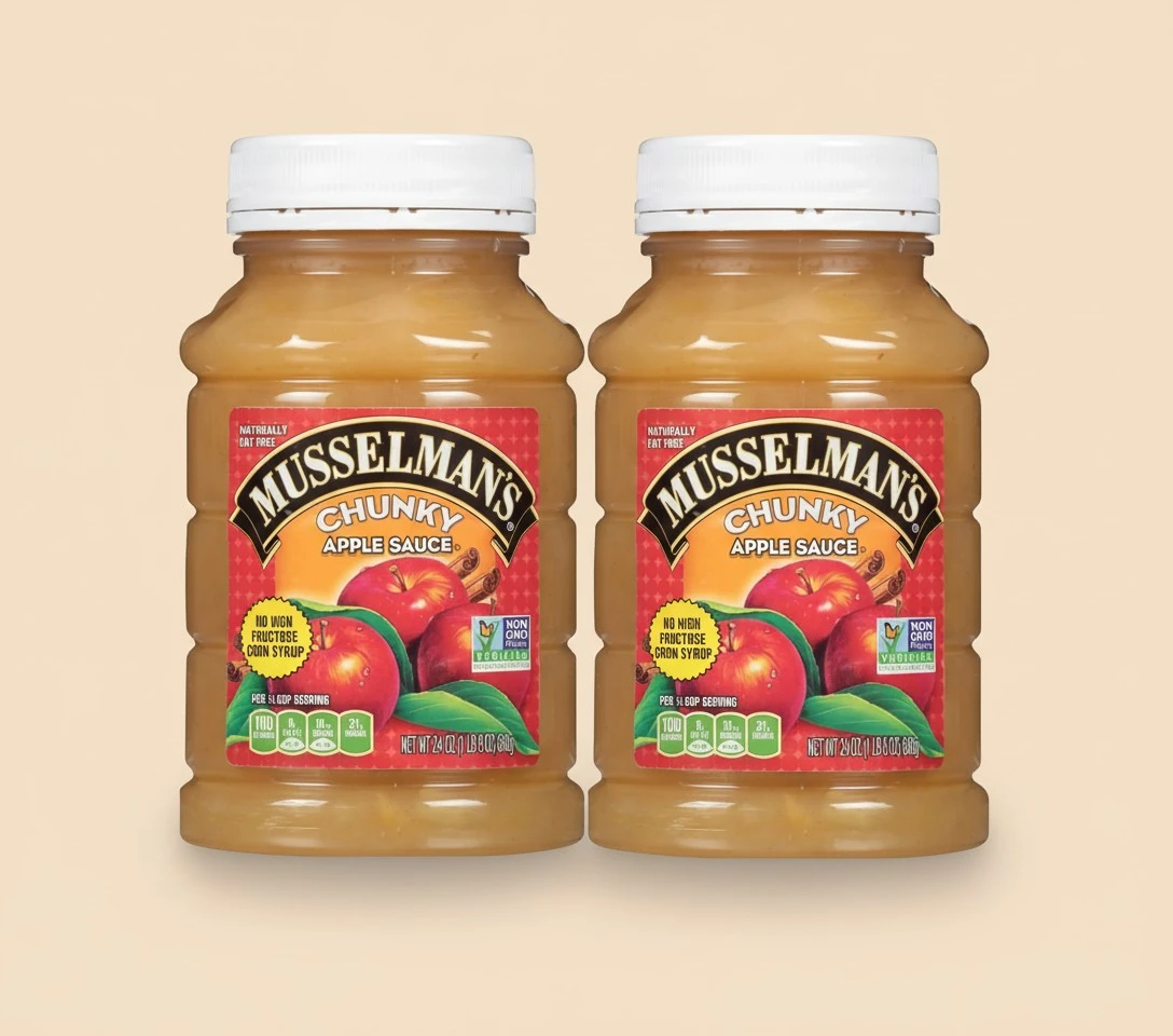 Musselman's CHUNKY Apple Sauce (Pack of 2) 24 oz Jars
